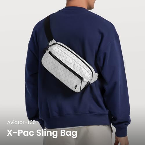 Image of tomtoc 3.5L X-Pac Sling Bag with RFID Blocking, Crossbody Bag Minimalist Chest Shoulder Pack for Men /Women, Water-resistant Lightweight Casual Funny Pack for Travel /Daily Commute, Nintendo Switch 2