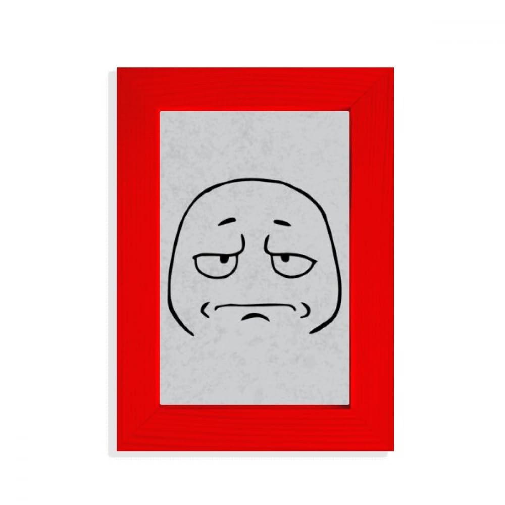Cadre photo visage noir motif triste tableau line art abstrait décoration murale