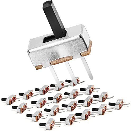 Image of Chanzon SPDT Mini Micro Slide Switch 1p2t 2 Position 20pcs 6 mm Toggle Vertical Slide Switch Panel Mount Small High Knob Vertical for PCB Arduino Breadboard Electronic Board Dip Miniature SlideSwitch
