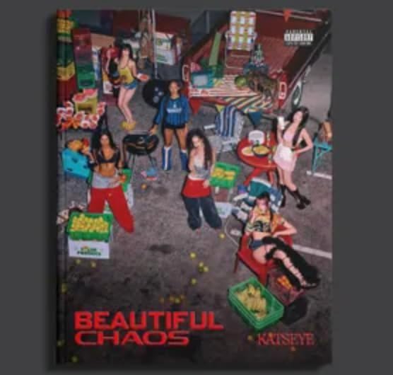 KATSEYE Beautiful Chaos Photobook with CD-R, Photocards, Polaroids, Postcards, Posters, and Collectibles (Beautiful ver)