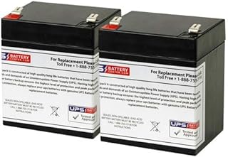 UPSBatteryCenter Compatible Replacement for CyberPower RB1270X2A 12V 5Ah F2 Battery Set - Set of 2