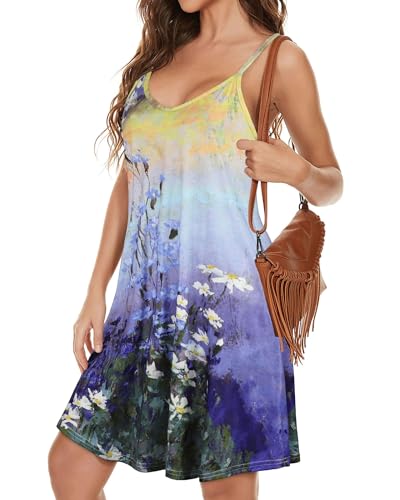 Image of JOELLYUS Womens Spaghetti Strap Dress Summer Dresses Beach Cover Ups Casual Sundresses with Pockets 2026