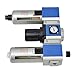 Air Compressor Flow Filter Pressure Regulator Lubricator Water Oil Separator Combination Unit Stable Better Control Drainage Modes Good Filtering Easy to Install for Industrial (GC300-10)