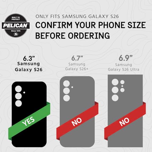 Pelican Voyager Samsung Galaxy S26 Case - Rugged Phone Case - Black - image 2