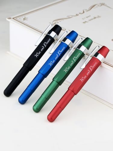 Stylo plume à pointe courbée EF en aluminium pour calligraphie - 2
