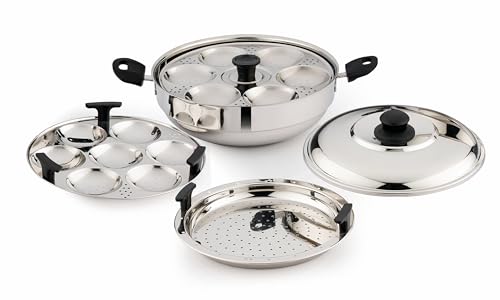 Pigeon Regal Stainless Steel Multi Kadhai Set 4pcs (Regal 13-1 Litre)