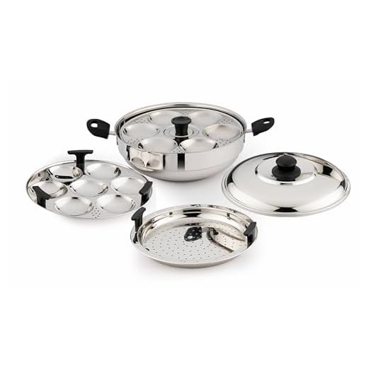 Pigeon Regal Stainless Steel Multi Kadhai Set 4pcs (Regal 13-1 Litre)