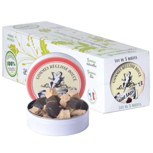 Pastilles Saint-Ange d'exception : bonbons traditionnels français réglisse vanille