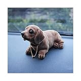 LHYLHY Ornements de Voiture Automatique Noddong Secouer Tête de Chien Voitures Tableau de Bord Pendentif Intérieur Mobilier de Bureau Accessoires Décoration (Color Name : Dachshund)