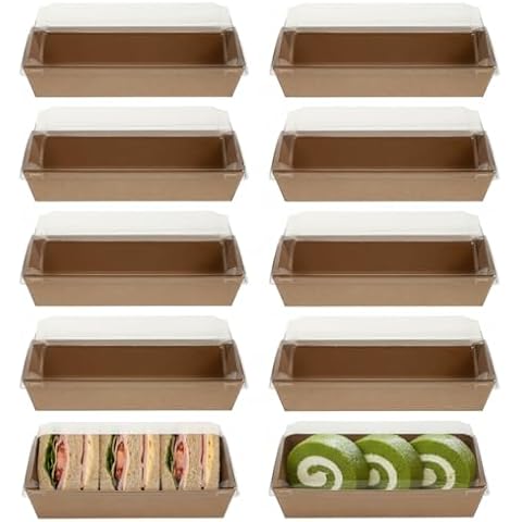 Housoutil Kraft Paper Sandwich Packaging Boxes Cover
