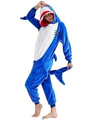 New Blue Shark Onesie Pajamas Costume