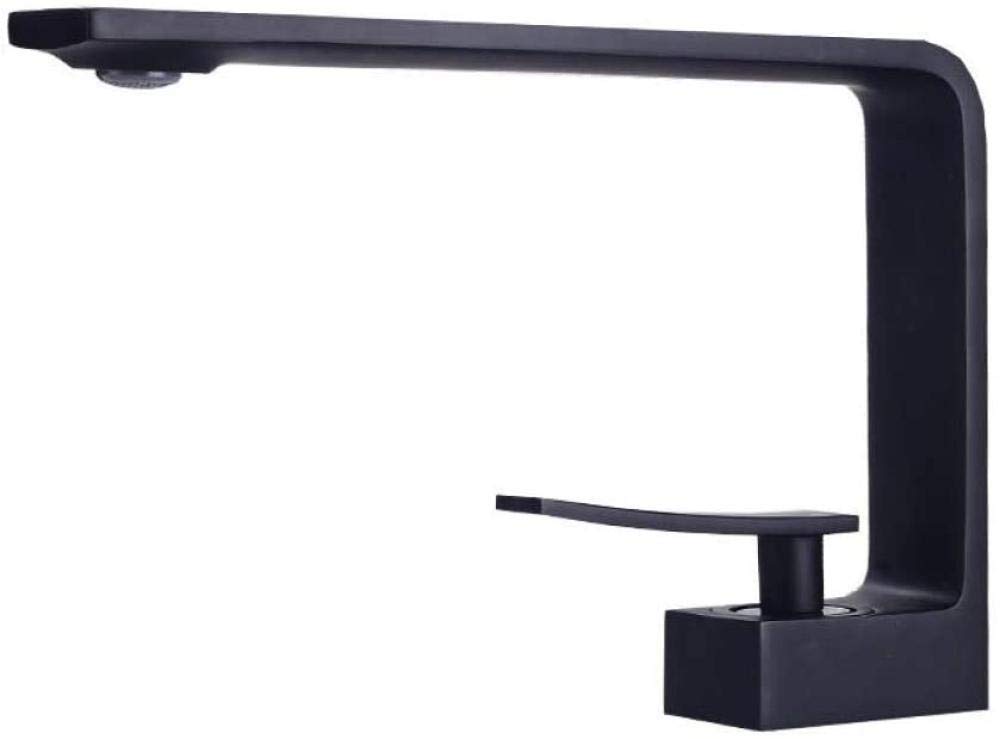 Lavabo de salle de bain robinet mélangeurs laiton mat noir pour pont