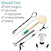 Vive Hip and Knee Replacement Kit (6 Pcs) - After Surgery Recovery Set for Seniors - Handicap Aid, Leg Loop Lifter, Reacher Grabber, Long Handle Shoe Horn, Shower Loofah, Sock Assist, Dressing Stick