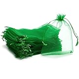 【Diseño con cordón】 Bolsa de regalo de organza transparente con cordón de raso, fácil de abrir y cerrar. Simple y práctico, más fácil de almacenar. Póngalo o colóquelo en el objeto, simplemente tire de él suavemente, es muy flexible y práctico, lo que ayuda a mantenerlo limpio.