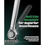 DORCO SLEEK 6 Blade Razor for Men with 2 Cartridges | Men's Cartridge Razors with Razor Handle and Smooth Shaving Blades | Men’s Razors with Multi-Flex Technology - Image 3