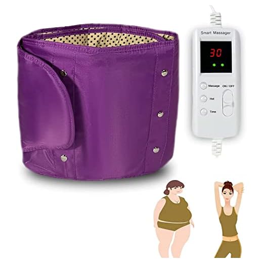 PINJAZE Upgrade Slimming Electric Belt Heat Sauna Hot Belt Tools 360 ° Whole Circle Heating Back and Waist Pain Plug-in Use - 2.86 Lb (110v Us Plug)
