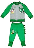  Disney Mickey Mouse Sportanzug, 2Teiler Set, Junge Gr. 68 74 80 86 92 98 104 110 116 Baumwolle Outfit Jogginganzug Hose mit Jacke Kapuzen-Pullover Farbe Modell 8, Größe 86
