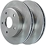 AutoShack R63027PR Front Brake Rotors Pair of 2 Driver and Passenger Side Replacement for 2005 2006 2007 2008 2009 2010 2011 Ram Dakota 2006-2009 Mitsubishi Raider 3.7L 4.7L V6 V8 4WD AWD RWD
