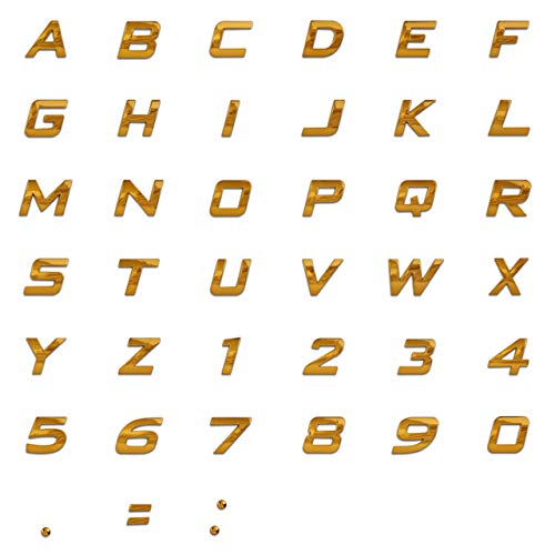 Personalized Set Of Chrome Auto Letters And Numbers - Sport Style #TOP2