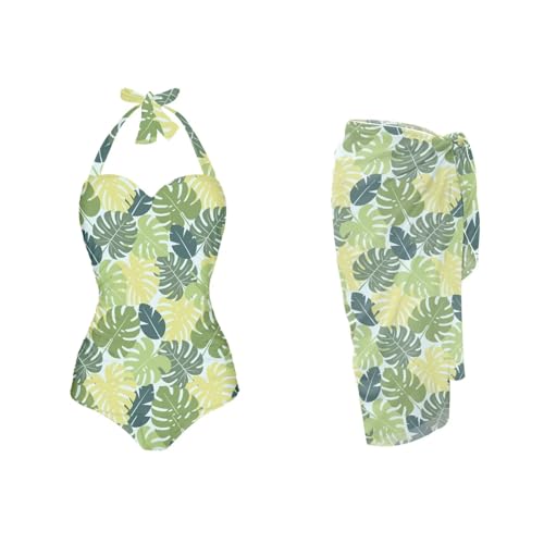 Two Piece Swimsuits One Piece Bathing Suit for Women Sexy High Waisted Bikini Bottoms Tummy Control Beachwear2