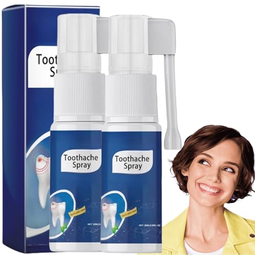 2PCS Tooth Gum Pain Relief Spray,Toothache Relieving Spray,Toothache Pain Relief,Tooth Ache Relief Adult,Tooth Pain Relief,Toothache Relief,Toothache Relief Strong,Tooth Numbing