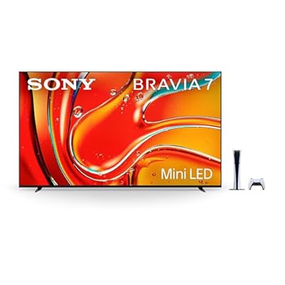 Sony 75 Inch Mini LED QLED 4K Ultra HD TV BRAVIA 7 Smart Google TV & PlayStation 5 Digital Edition Console (Slim)
