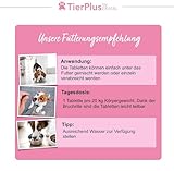 TierPlus Haarpracht, hochdosiertes Biotin Komplex für Hunde, gegen Haarausfall, Juckreiz & trockene Haut- Für EIN glänzendes Fell & schöne Haut, 120 Tabletten