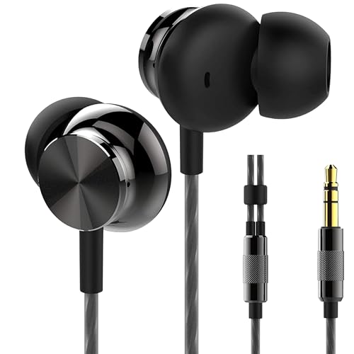 Betron BS10 Wired Noise Isolating in-Ear Headphones, Black