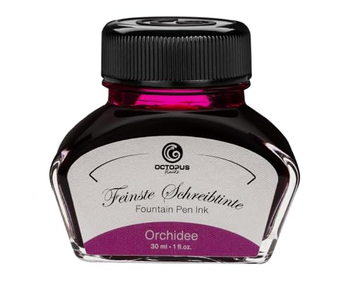 Füllhaltertinte im Tintenglas Schreibtinte für Füllhalter Füllertinte in Orchidee 30ml im Tintenfass Kalligraphie Tinte