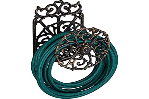 Esschert Design Schlauchhalter Aus Gusseisen – Klassisches Design, Für Wandmontage, Ca. 25 X 16 X 29 Cm