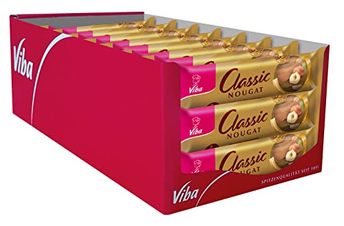 Viba Nougat Jumbo Stangen/Riegel 3er Pack im Karton (24 x 150 g, Classic Stange)