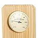 F&Y Authentic Timber Sauna Hygrothermograph - Temperature & Humidity Gauge 0-120°C | 0-100 Percentage RH - Wall Mounted Thermometer for Steam Room