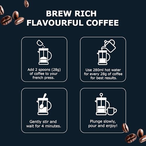 Image of THIRD WAVE COFFEE | Vienna Roast | 100% Arabica | Dark Roast | French Press | Coarse Grind | 250 grams | Pouch