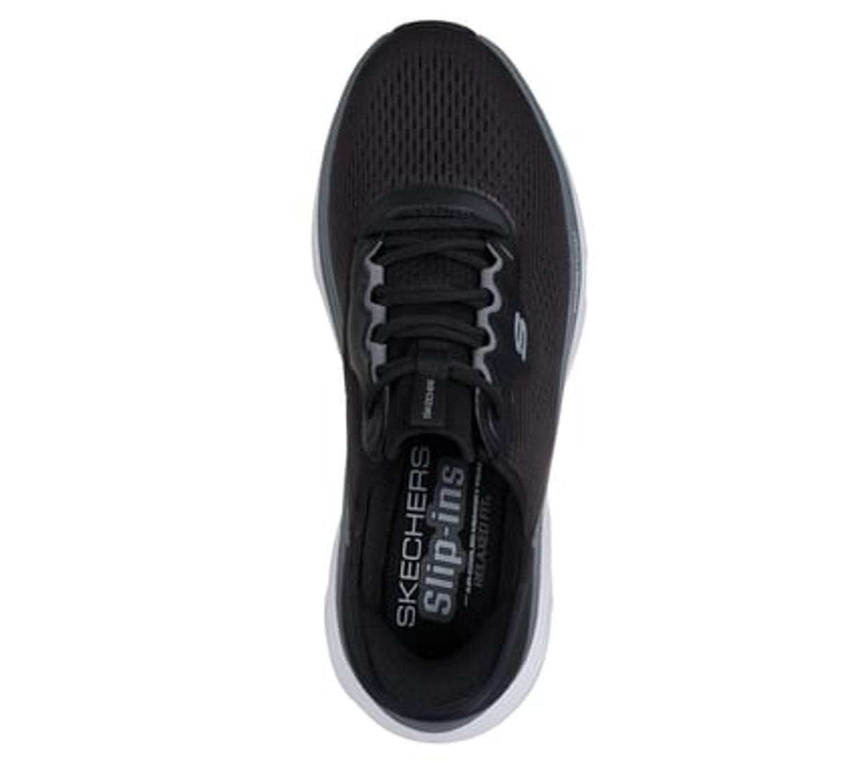 Skechers Herren D'Lux Vapor Sneaker, Black Mesh/Hotmelt/Charcoal Trim, 42 EU – Ansicht 3