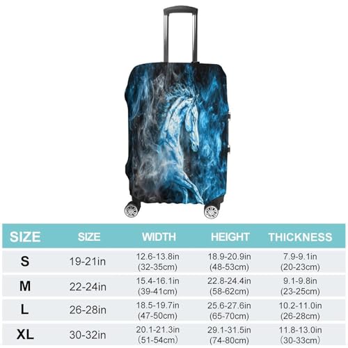 Funny Horse Funny Travel Luggage Cover Baggage Suitcase Cover Protector Skins 19-32 Inch2