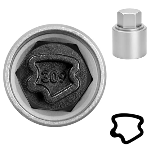 Image of 309 Wheel Locking Nut Key for Mercedes Benz, Lug Nut Removal Tool