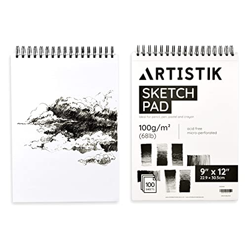 Artistik Jumbo Sketch Pad 9x12, 2 Pack 100 GSM