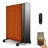 【3 verschiedenen Modus & Timer-Funktion】3 verschiedenen Modus, ECO-MODUS, KOMFORTMODUS & ANTI-FROST-MODUS; Mit dem integrierten 24-Stunden-Timer können Sie die Heizung von 1 bis 24 Stunden zum Ein- oder Ausschalten programmieren. Sie können keine bestimmte Zeit zum Ein- oder Ausschalten festlegen.