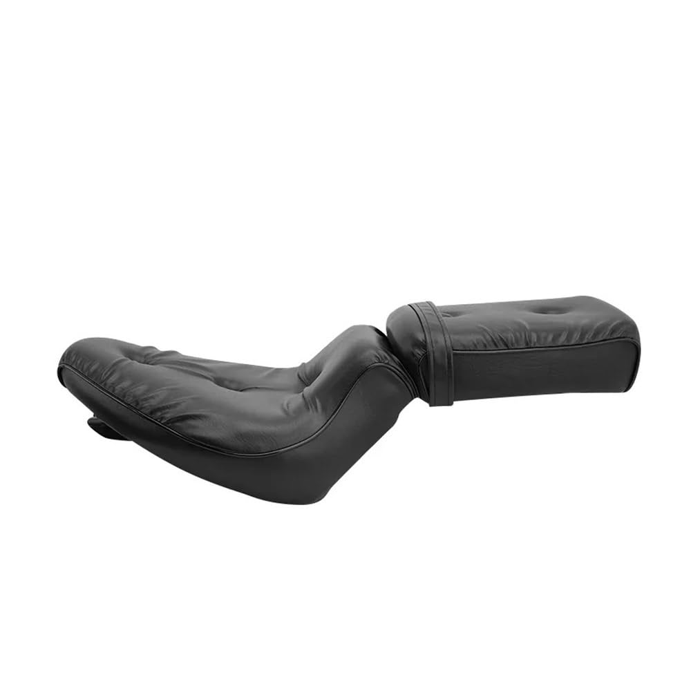 moto sedile Moto Two-Up Sedili Anteriore Posteriore Conducente Passeggero Sedile Nero Cuscino In PU PU Per Steed VT400 VT600 C CD VLX600 88-08