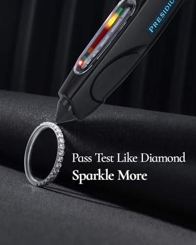 Moissanite Wedding Band, 2mm Full Eternity Ring Stacking, S925 Sterling Silver, 18K White Gold Plating, Round Brilliant Cut, Ring Size 6-84