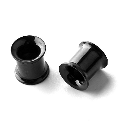 Ruifan 12pcs Surgical Steel Screw Tunnel Gauge Ear Expander Stretching Kit Plugs Piercing -6 Pairs 8g-00g (3mm-10mm)3