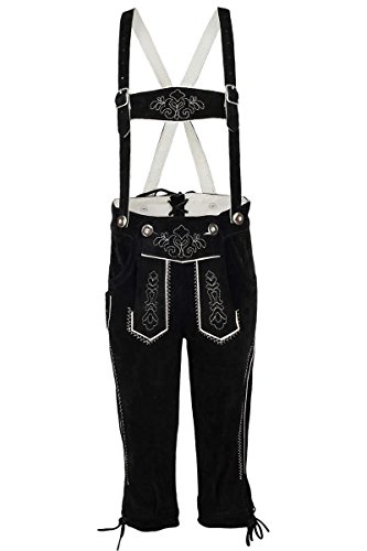 Isar-Trachten 55809 Jungen Kniebundlederhose Schwarz