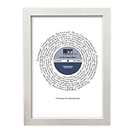 PERSONALISED WITH CUSTOM: Personalise the record label section of the design for any occasion - Anniversary, Birthday, Wedding, Christmas, Valentine's Day, New Home, New Baby, Memorial, Graduation, Just to Say 'I'm thinking of you', We can make this ...