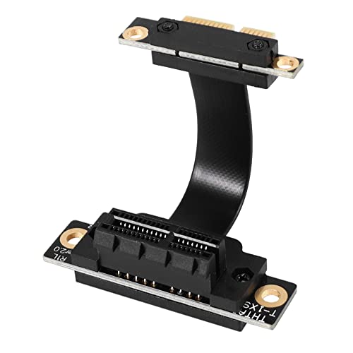 Cucioki PCIE X1 Riser Cable Dual 90 Degree Right Angle PCIe 3.0 X1 to X1 Extension Cable 8Gbps PCI Express 1X Riser Card - 5CM - Image 3