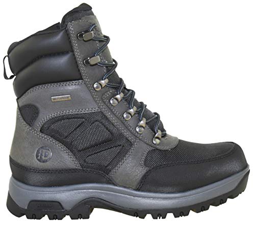 Dunham Men's 8000Works Waterproof 8-Inch Ubal Boot, Size: 14 Width: 6E Color: Black/Castlerock2