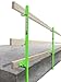 Frontline Slab Grabber System for Concrete Substrates | Non-penetrating Anchor | Adjust easily and fit concrete slabs | include slots for top rails | OSHA & ANSI Compliant (Green)