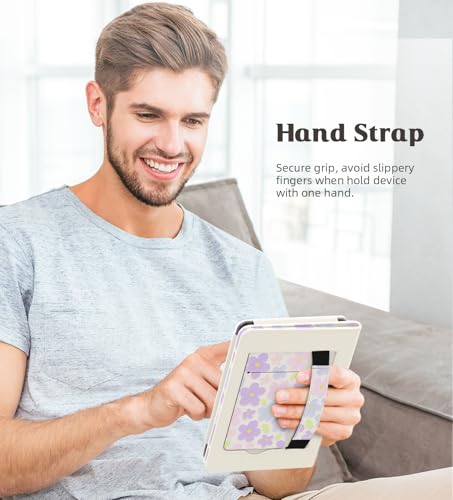 Image of MoKo Case for All-New 6 inch Kindle(11th Generation, 2024 /2022 Release) /(10th Gen,2019) /Kindle(8th Gen, 2016), Ultra Lightweight PU Shell Cover with Auto Wake /Sleep for Kindle 2024, Glorious Bloom