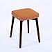 JINTIANSDS Tessuto di Legno Sgabello,Multifunzionale Non-Slip Impilabile Sedia da Pranzo,Spazio Respirabile Confortevole-Salvataggio Sedia Laterale per Home Arancione 463333 Cm
