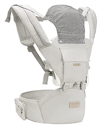 HXR Barnbärare för småbarn Babybärare med höftsäte för nyfödd till småbarnsjusterare för män och kvinnor Säkerhet Skydda lätt andningsbart enkelt att gå ut Bekväm babybärare Barnbärare för småbarn