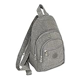 ekavale - Leichter Mini Rucksack Für Mädchen Und Damen sportlicher Daypack für Freizeit Fahrrad Sport Wandern Reise 6 Farben (Grau)